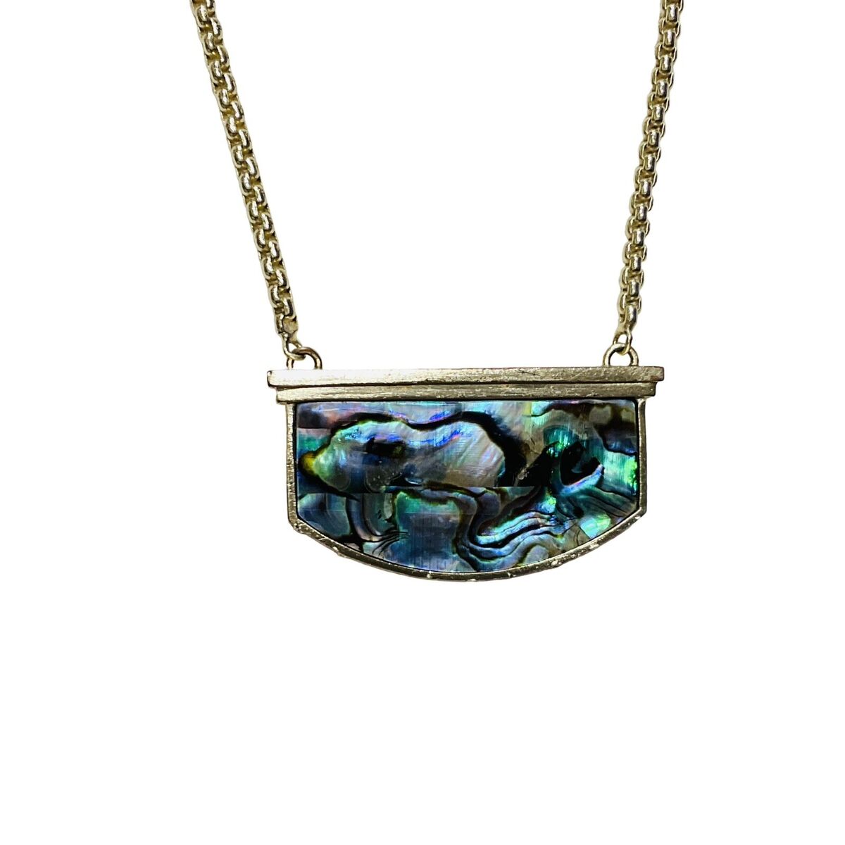 Kendra Scott Oleana Gold Long Pendant Necklace In Iridescent Abalone – The  Bugs Ear
