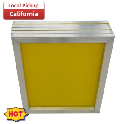#ad Pick 6PCS 23quot; x 31quot; Aluminum Silk Screen Printing Screens Frame 230 Yellow Mesh $107.32