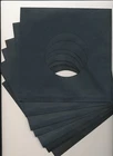 7" BLACK PAPER RECORD SLEEVES - (pack of 50) - superb quality!!!