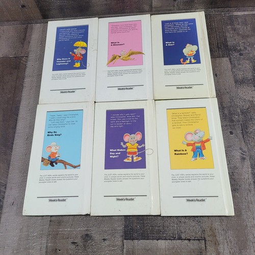 Lot of 6 Vintage "A Just Ask Book" Weekly Reader 1980s Why What Hardcover Set - Picture 2 of 4