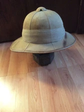 RARE AUTHENTIC WW 1. PITH HELMENT FAMOUS MAKER CHARLES OWEN & CO LONDON ENGLAND