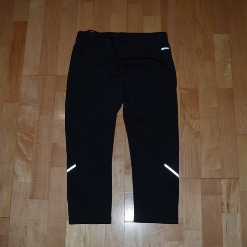NEW BALANCE Women's Sz M Black Breast Cancer Awareness Running Leggings Capris - Picture 9 of 9