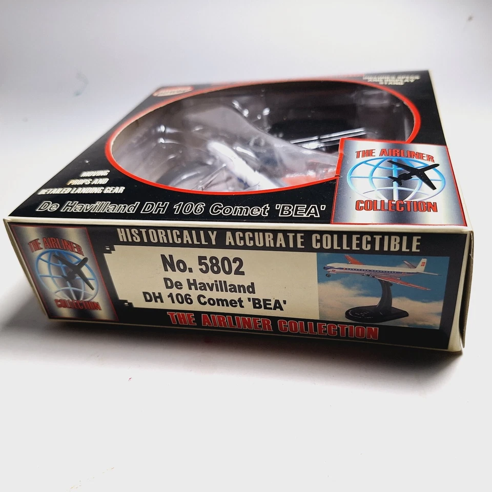 Model Power #5802 Postage Stamp 1/300 Plane De Havilland DH 106 Comet BEA - Image 2 of 2