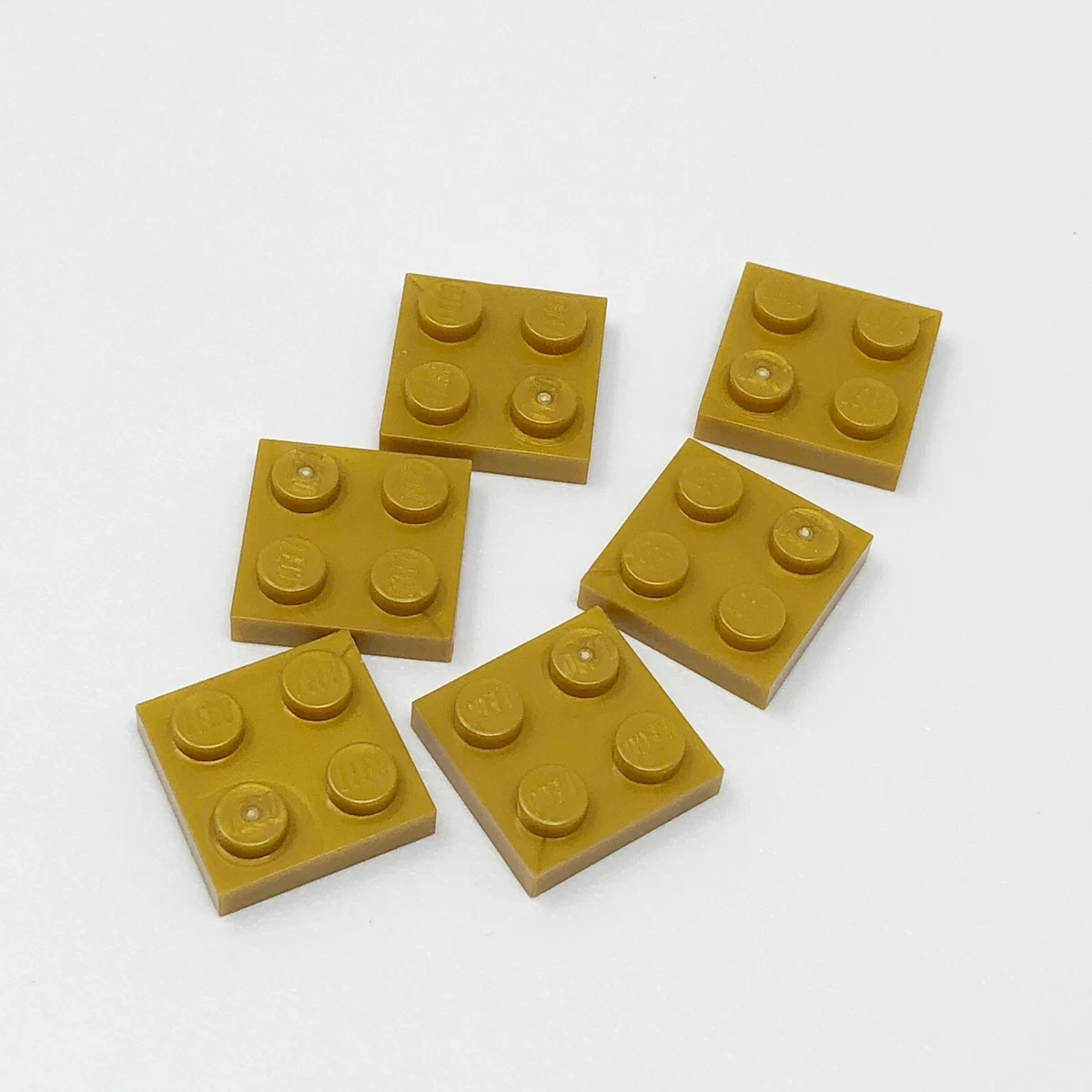 3022 LEGO Parts Plate 2x2 PEARL GOLD 6