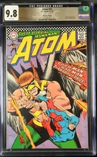 1967 Atom 31 CGC 9.8 Pedigree. Classic Hawkman Slingshot Cover.