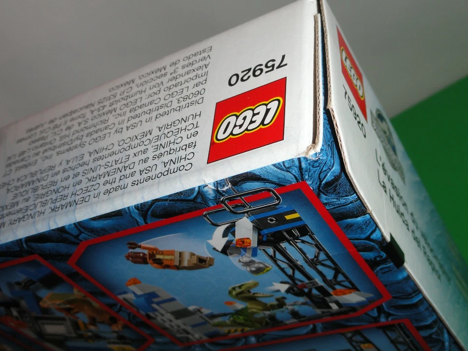 全新乐高 75920 Raptor Escape 退役工厂密封盒套装 2015 年侏罗纪世界 — 第 3/4 张图片