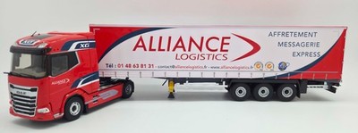 ELIGOR - Truck with tarpaulin-covered trailer from the carrier ALLIANCE Logis...