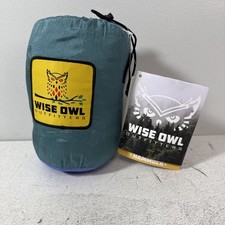 Wise Owl Outfitters Camping Hammock – 500lbs Double, Sea Green And Pacific Blue