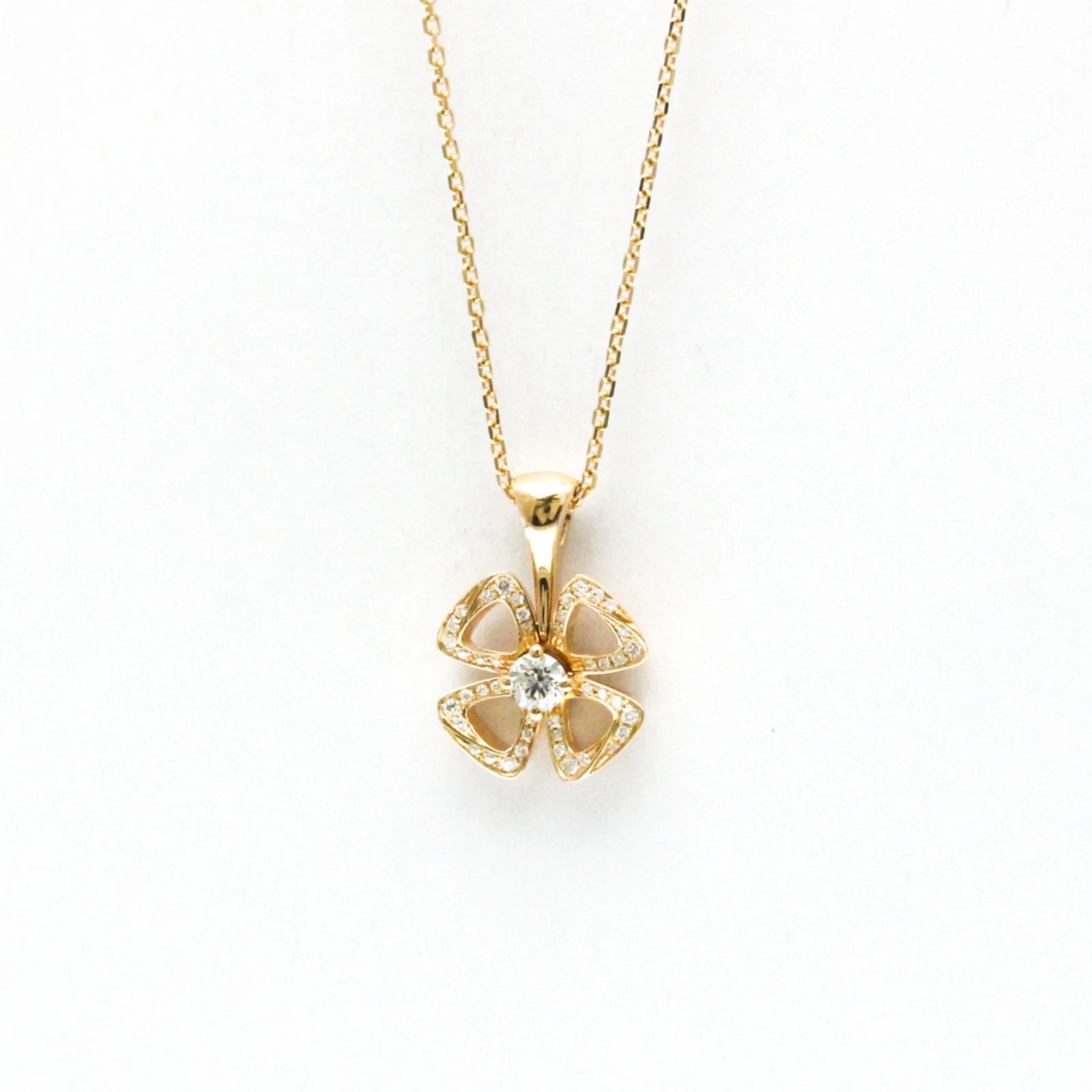 Bvlgari Fiorever Diamond Necklace Pink Gold (18K) Diamond Men,Wome... BF585310