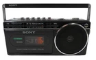 Sony CFM-120 FM/AM Cassette-Corder Portable Boombox Recorder Untested