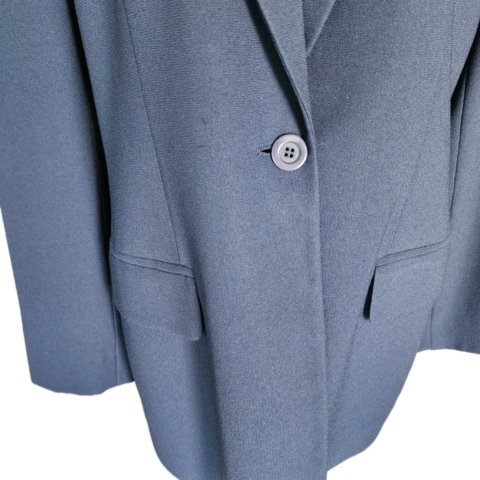 Traje Pantalón Liz Claiborne Mujer 12 Azul Marino 2 piezas Chaqueta Carrera Clásica Cápsula Foto 4 de 4