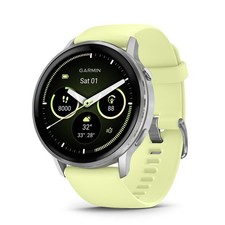Garmin Venu 4, 45 mm Health Fitness GPS Smartwatch, Silver with Citron Band