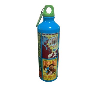 2011 Muppets Metallic Water Bottle Disney 24 oz Kermit, Piggy Fozzy Vision 3D