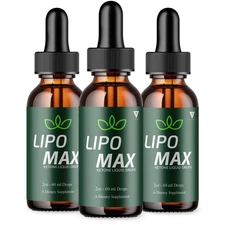 (3 Pack) Lipo Max Advanced Keto Drops, LipoMax Overall Health Formula (6 oz)