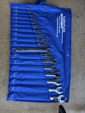 New Carlyle Tools CW1218 Full Polish Combination Wrench 18 Pc. 12 Pt. Set