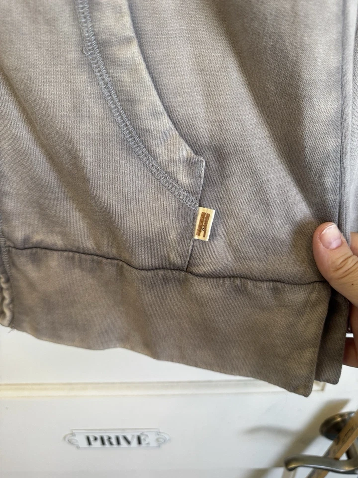 Sudadera con capucha para mujer Toms Target gris medio cremallera completa cordón piquetes chaqueta Foto 3 de 4