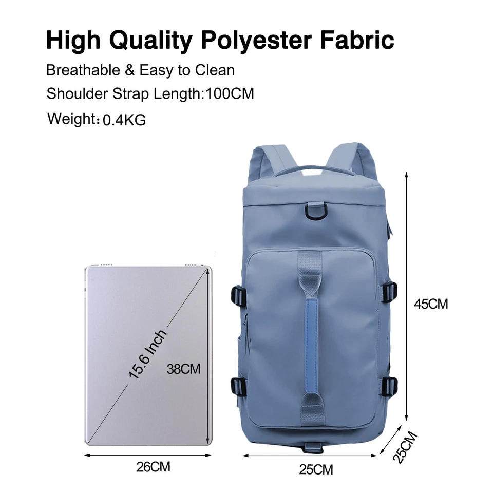 Bolso de Gimnasio Deportivo para Mujer Bandolera Bolso de Hombro 3 en 1 Hombres Laptop Business Ba... Foto 3 de 4