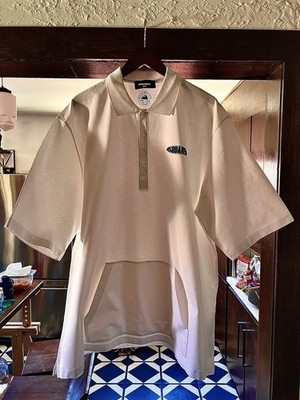 DSQUARED2 Men s White Polo Shirt 3XL Big & Tall Cotton Piqué Logo Golf