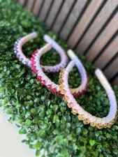 crystal headband fabricfor girls, handmade