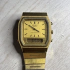 Working, Rough, Vintage Seiko H461-5019 Men's Watch Gold Tone Original Bracelet