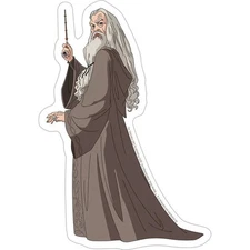 Stickers - C&D Visionary - Harry Potter Dumbledore 4.5"x6.5" Movie NEW Decal