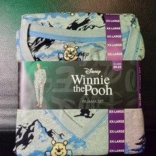 NWT Disney Women's 2 Piece Silky Stretch Fleece Pajama Set Winnie The Pooh 2XL