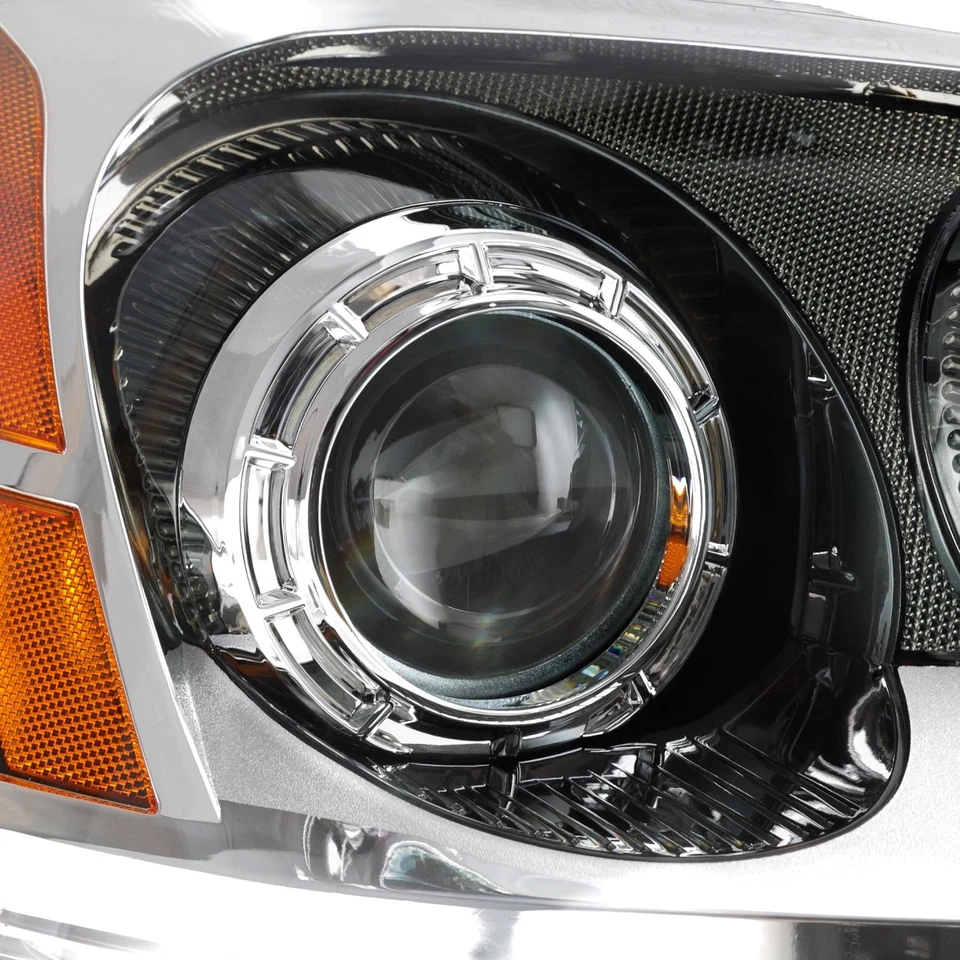 Fits 2007-2012 GMC Acadia Projector [Halogen Type] Chrome Headlight - Image 3 of 4