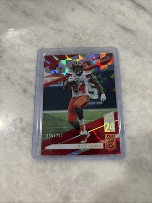 2019 Panini Donruss Elite Red #D /299 Nick Chubb #97 Cleveland Browns SP Insert