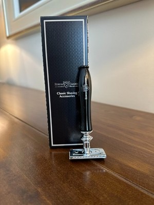 Edwin Jagger Imitation Ebony Classic DE Rasierhobel (geschlossener Kamm)