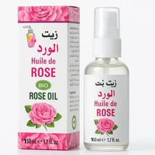 Huile de Rose Bio Spray 120ml 100% Pure & Naturelle Rose Oil, Aceite de Rosa