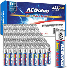 Acdelco AAA Batteries, Maximum Power Super Alkaline Battery, 10-Year Shelf Life,