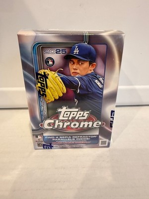 2025 Topps Chrome Baseball 7-Pack Blaster Box FACTORY SEALED