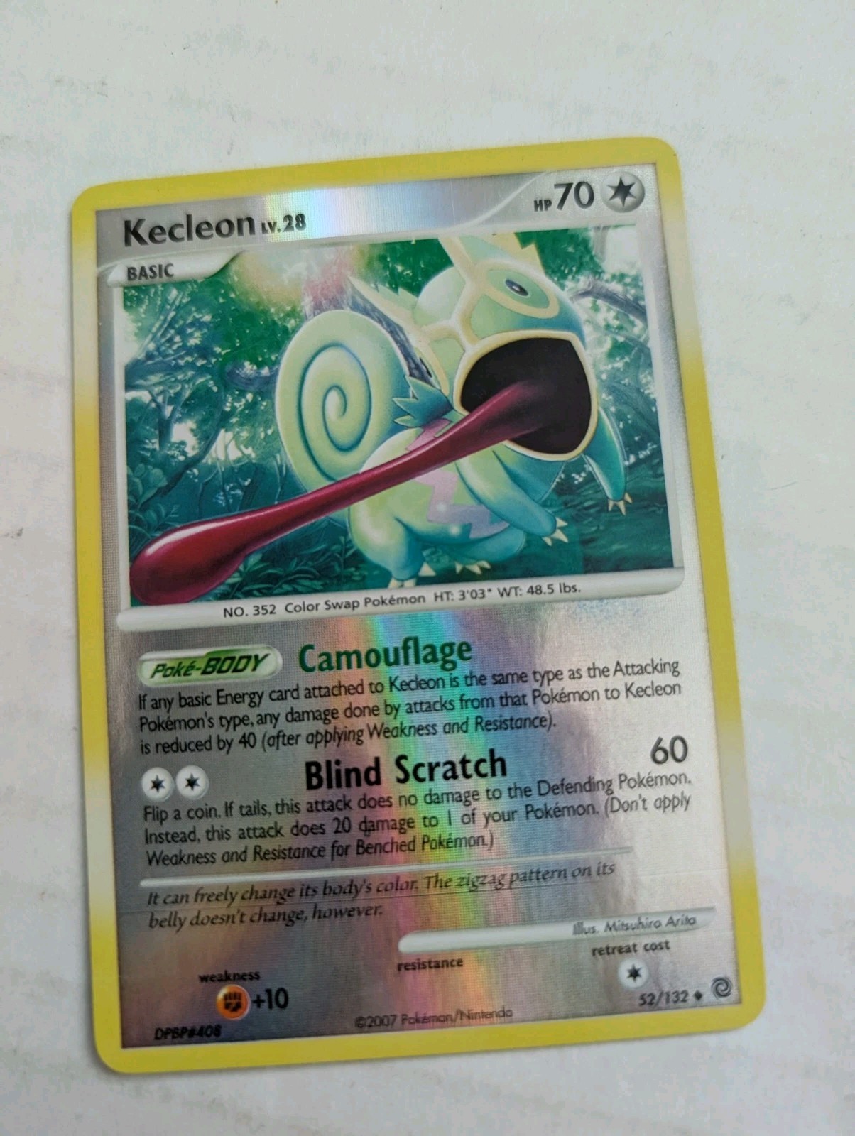 Kecleon - 52/132 - Uncommon Reverse Holo NM, English Pokemon Secret Wonders