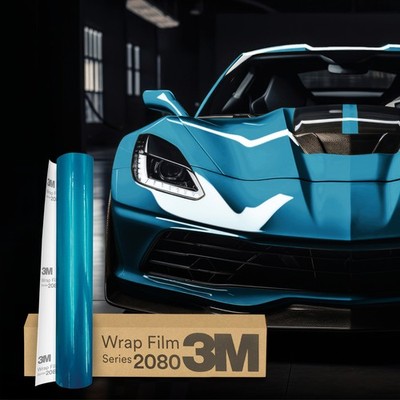 3M Wrap Film Series 2080 Car Wrapping Folie 30x152cm G356 Gloss Atomic Teal