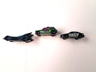 Lot of 3-Batman Themed Hot Wheels Diecast 1:64-Joker Cab/Batmobile/Police Car — photo 2