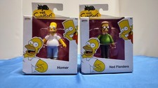 Jakks Pacific Simpsons 2.5" Figures 2024 Wave 1 Ned Flanders Homer Simpson NEW