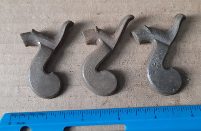 SxS Shotgun percussion Lock Hammer Casting's Left side Lot of 3