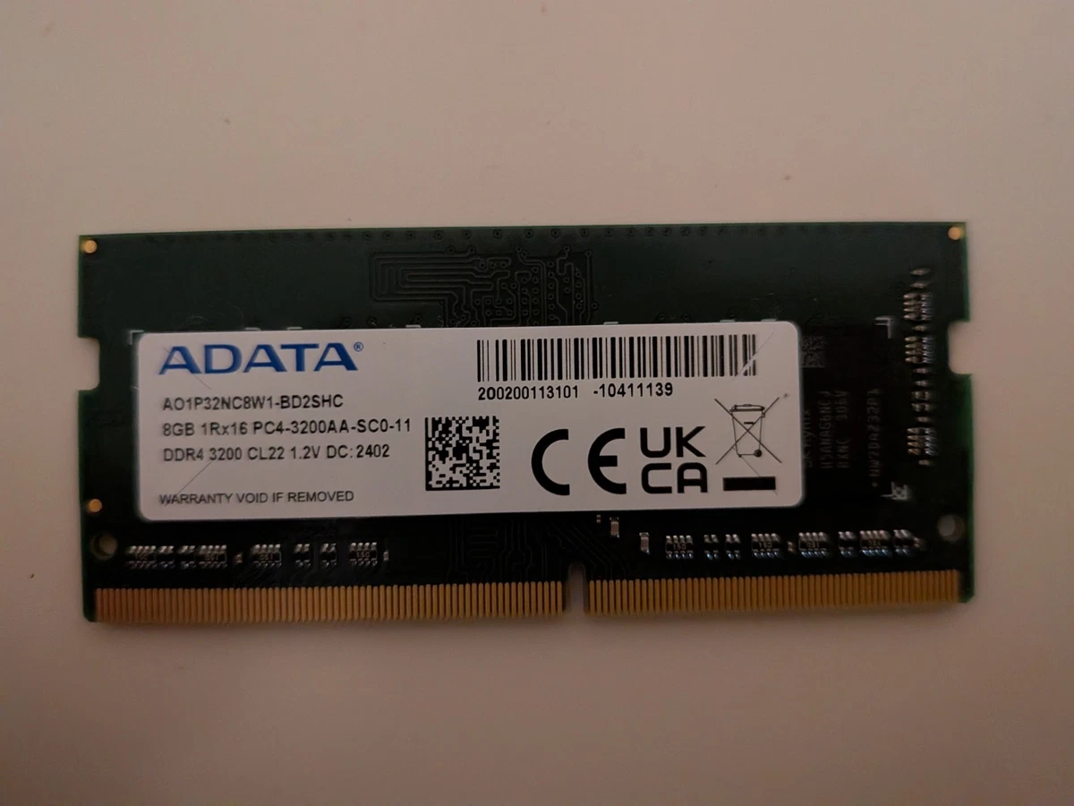 ADATA DDR4 SDRAM 8 GB Capacity per Module Memory (RAM) for sale