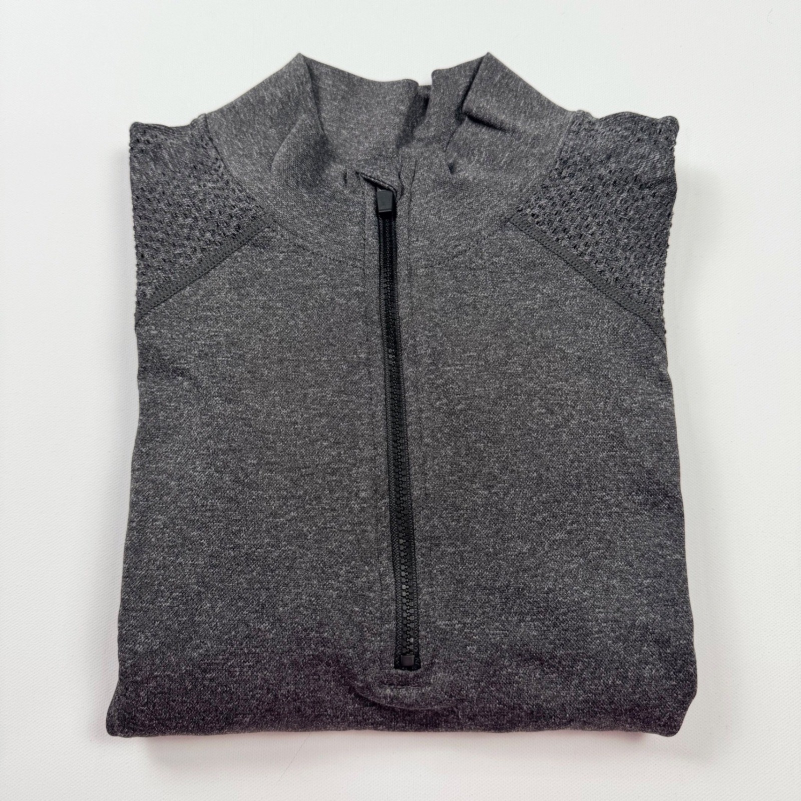 Fabletics Quarter Zip Pullover Womens Medium Gray… - image 1