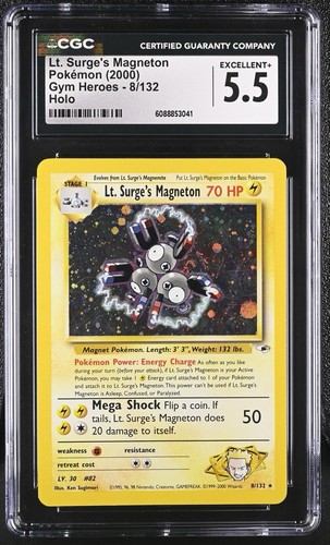 Lt. Surge's Magneton (Unlimited) graded CGC 5.5 for sale on eBay