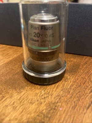 Nikon Microscope Objective S Plan Fluor ELWD 20x ADM Ph1 Phase Contrast