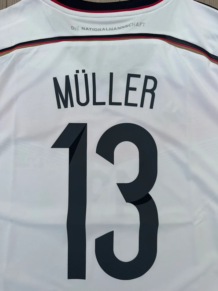 Germany World Cup 2014 Final Home Jersey Thomas Muller #13 | eBay
