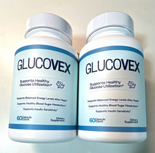 GLUCOVEX Blood Sugar Support Dietary Supplement Capsules 60 Made in USA