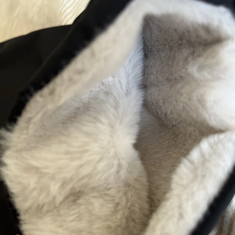 Ellen Tracy двусторонний черный и искусственного меха пальто - Изображение 4 из 4