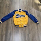 LA Rams Jacket Bomber Small Starter Pro line Los Angeles NFL Football Gold Blue