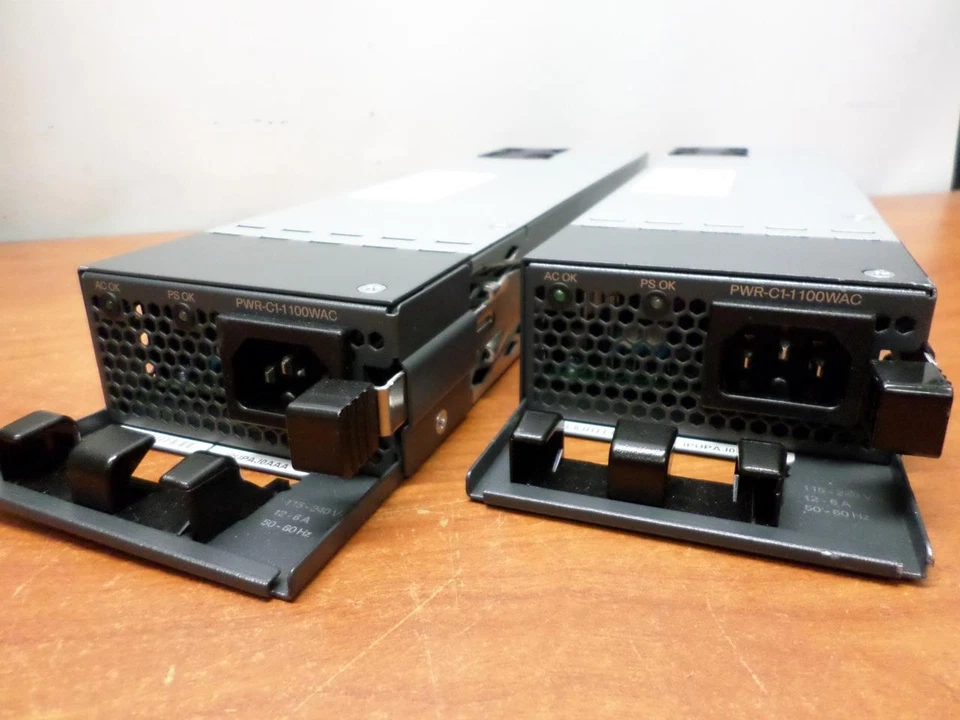 Cisco PWR-C1-1100WAC 1100W AC Power Supply for 3850 C9300 Series Switches (x2) - Image 2 of 4