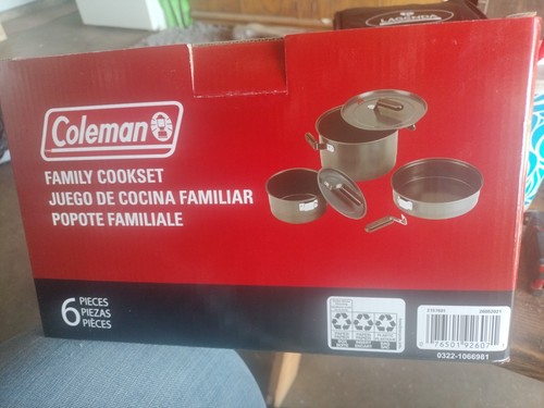 Coleman 6 Piece Family Cookware Set Black - BRAND NEW IN BOX! - Picture 3 of 3