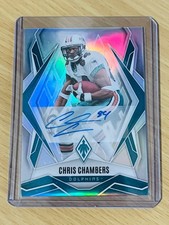 2025 Panini Phoenix Chris Chambers #55 Silver Autographs /199 Miami Dolphins