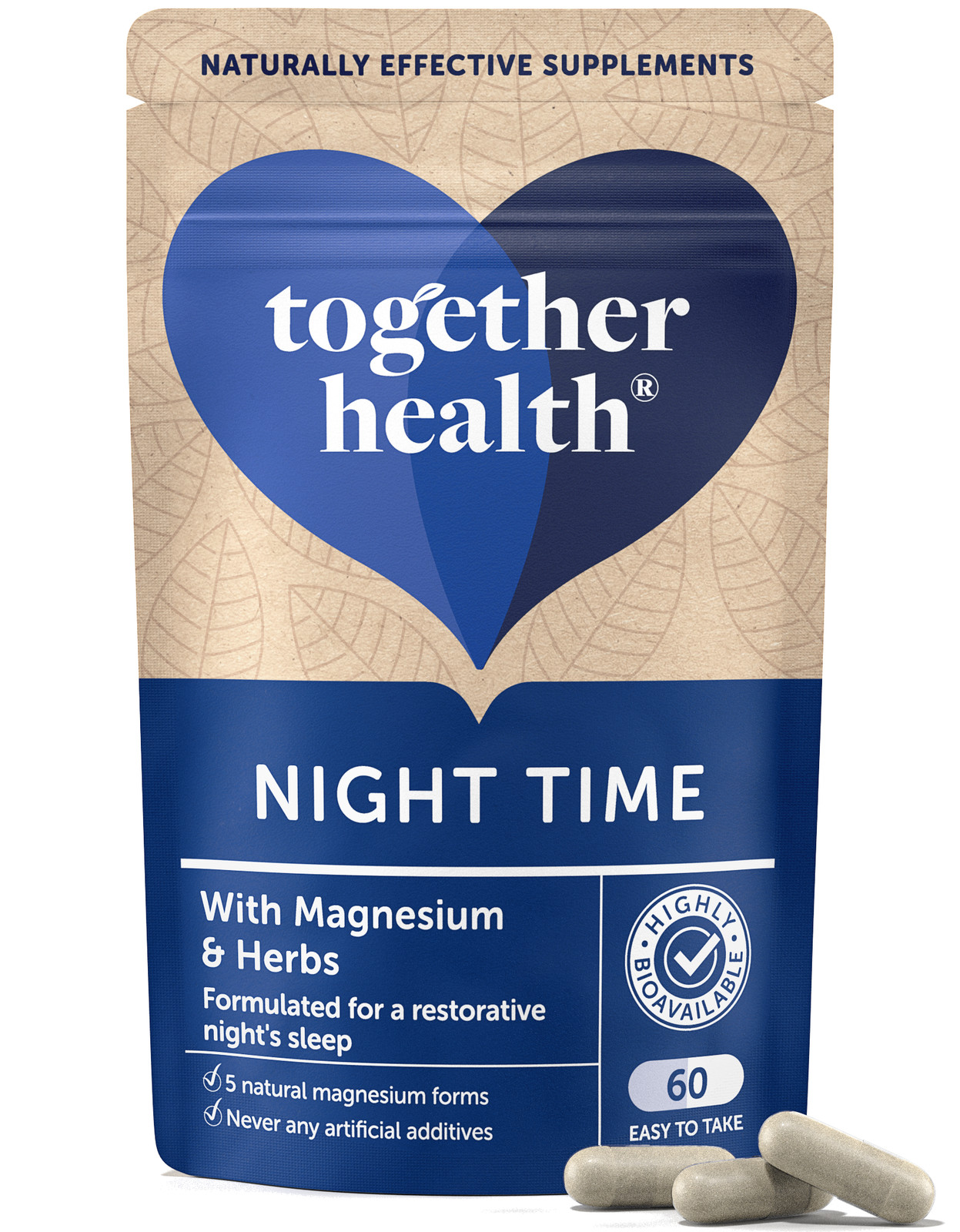 Together Health Night Time Magnesium & Herbs 60 Capsules
