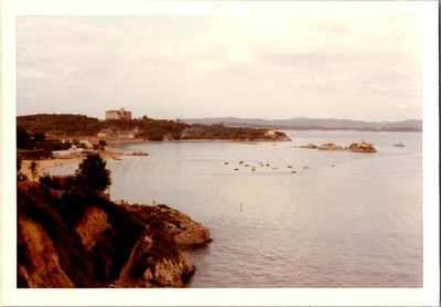 1970 Santander Spain Bay Harbor Kodak Color Photograph Palacio de Magdalena